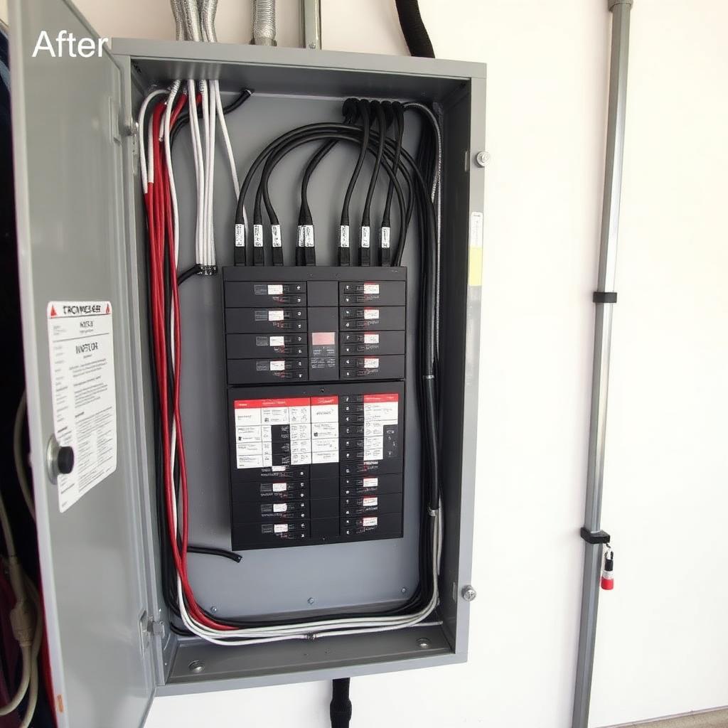 100A → 200A Panel Upgrade — after